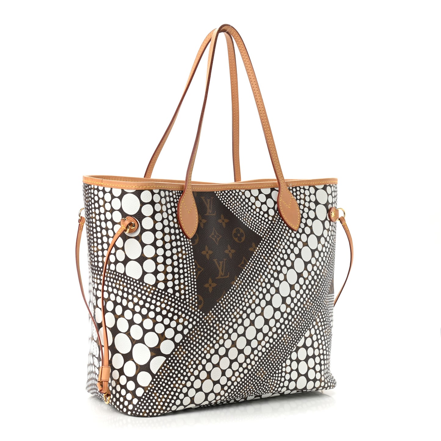 Monogram Kusama Waves Neverfull MM White