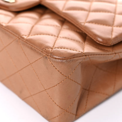 Chanel Lambskin Quilted Medium Double Flap Brown 9 of 46