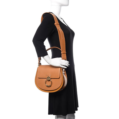 Chloe Calfskin Suede Large Tess Bag Autumnal Brown 2 of 10