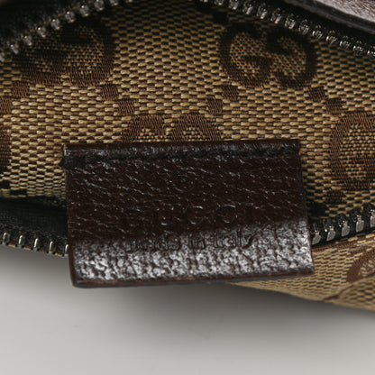 Gucci GG Monogram Double Pocket Belt Bag Dark Brown 6 of 11