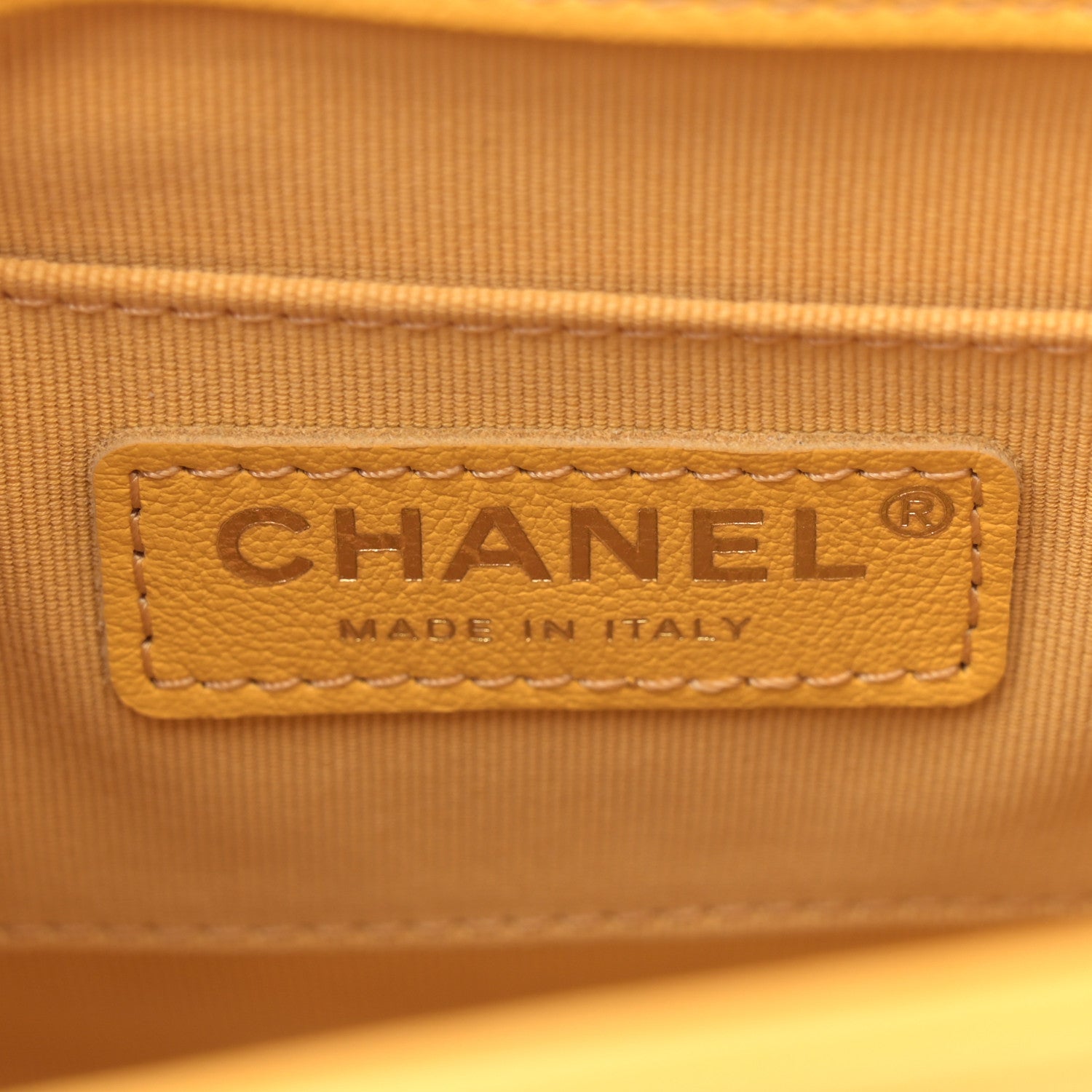 Chanel Quilted Small Duma Pockets Drawstring Backpack Yellow 6 of 11