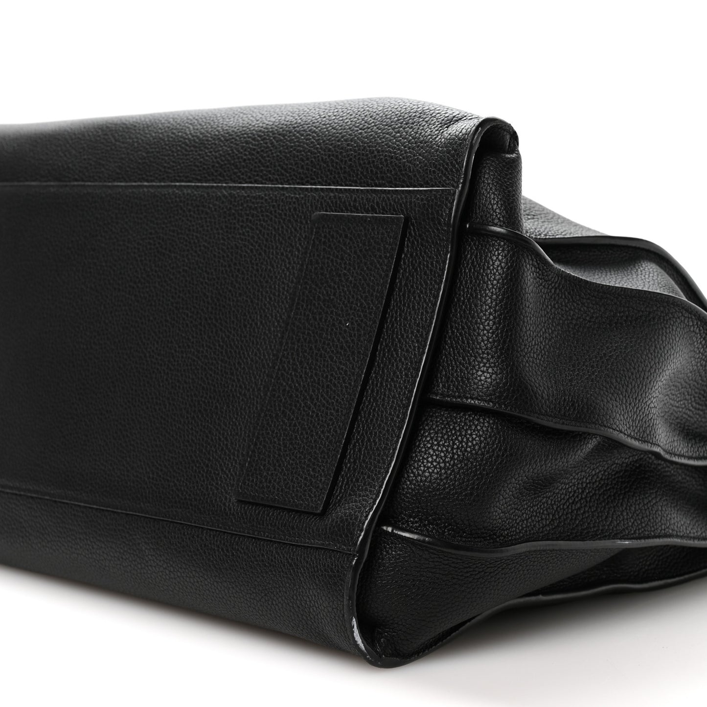 Grained Calfskin Large Souple Sac De Jour Black