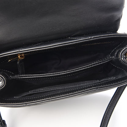 Saint Laurent Calfskin Y Quilted Monogram Toy Loulou Crossbody Bag Black 4 of 10