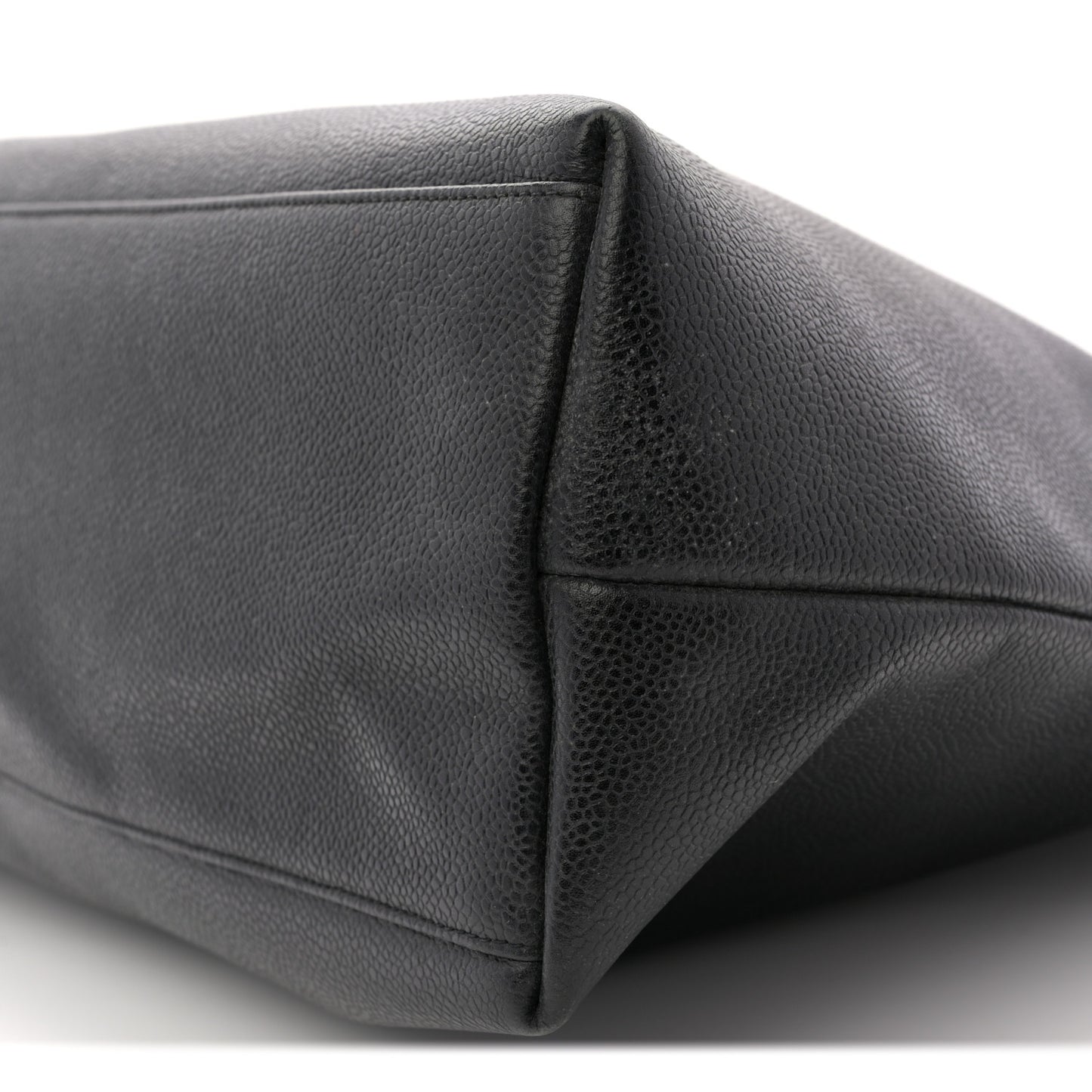 Caviar Large CC Shoulder Bag Black Black