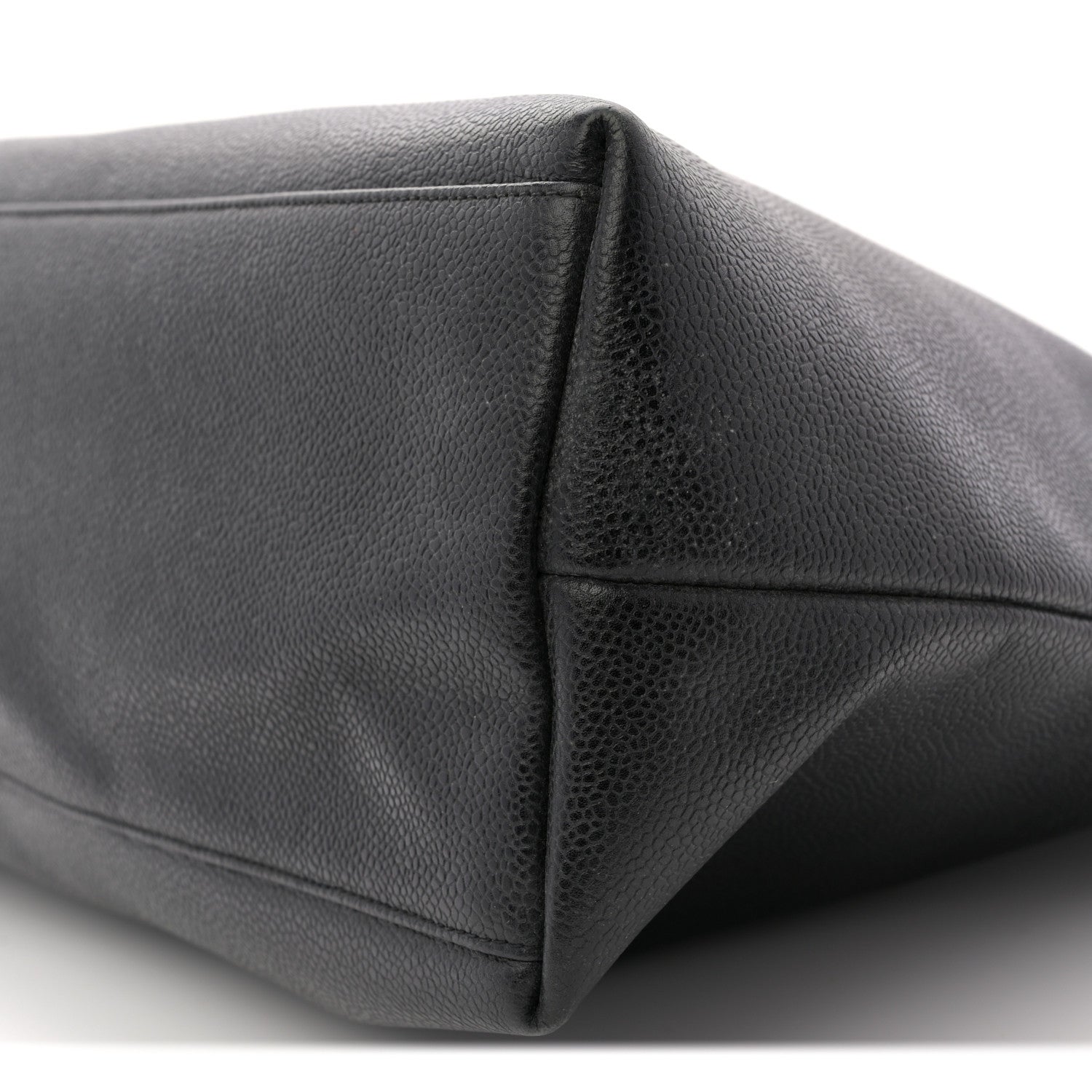 Chanel Caviar Large CC Shoulder Bag Black Black 10 of 10