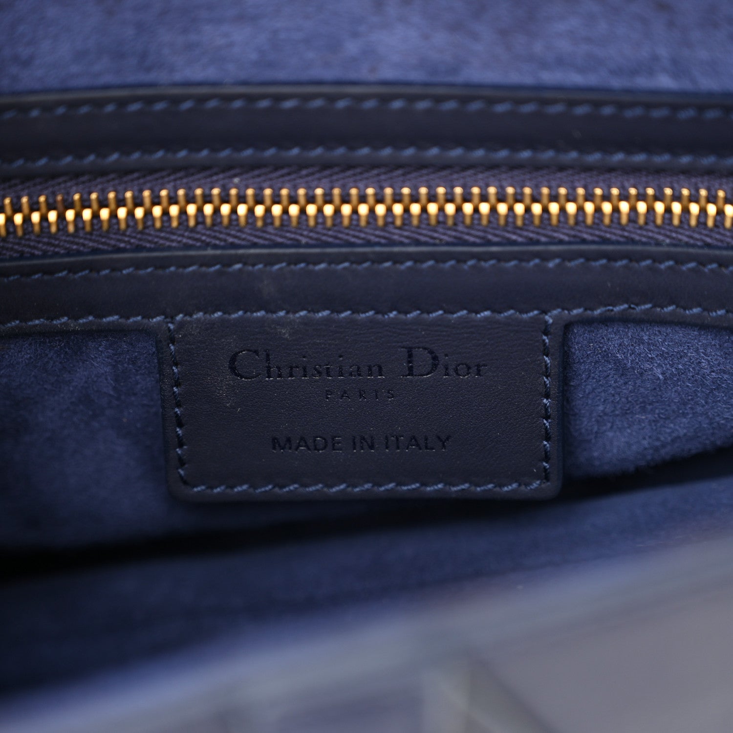 Christian Dior Ultra Matte Calfskin Saddle Bag Blue 6 of 10