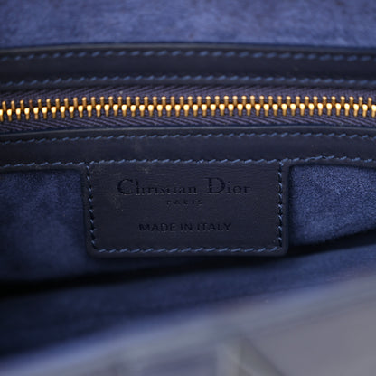 Christian Dior Ultra Matte Calfskin Saddle Bag Blue 6 of 10