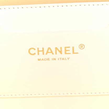 Chanel Raffia Braided Lambskin Large Wicker Tote Beige White 7 of 11