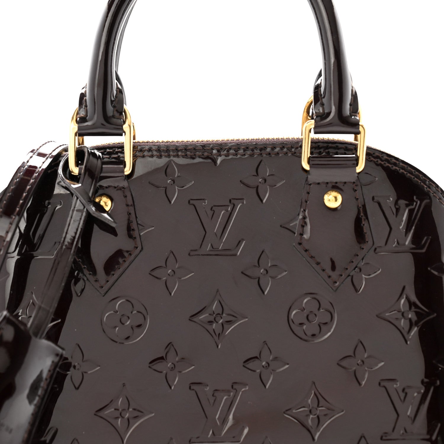 Louis Vuitton Vernis Alma BB Amarante 8 of 10