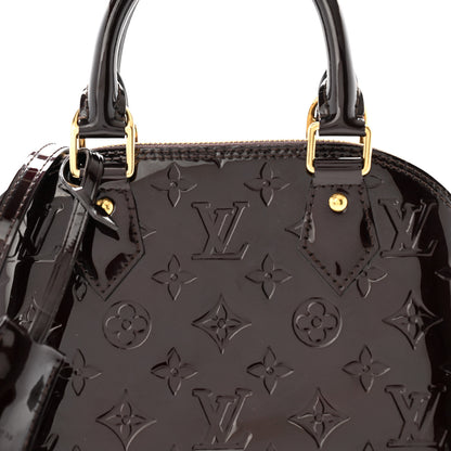 Louis Vuitton Vernis Alma BB Amarante 8 of 10