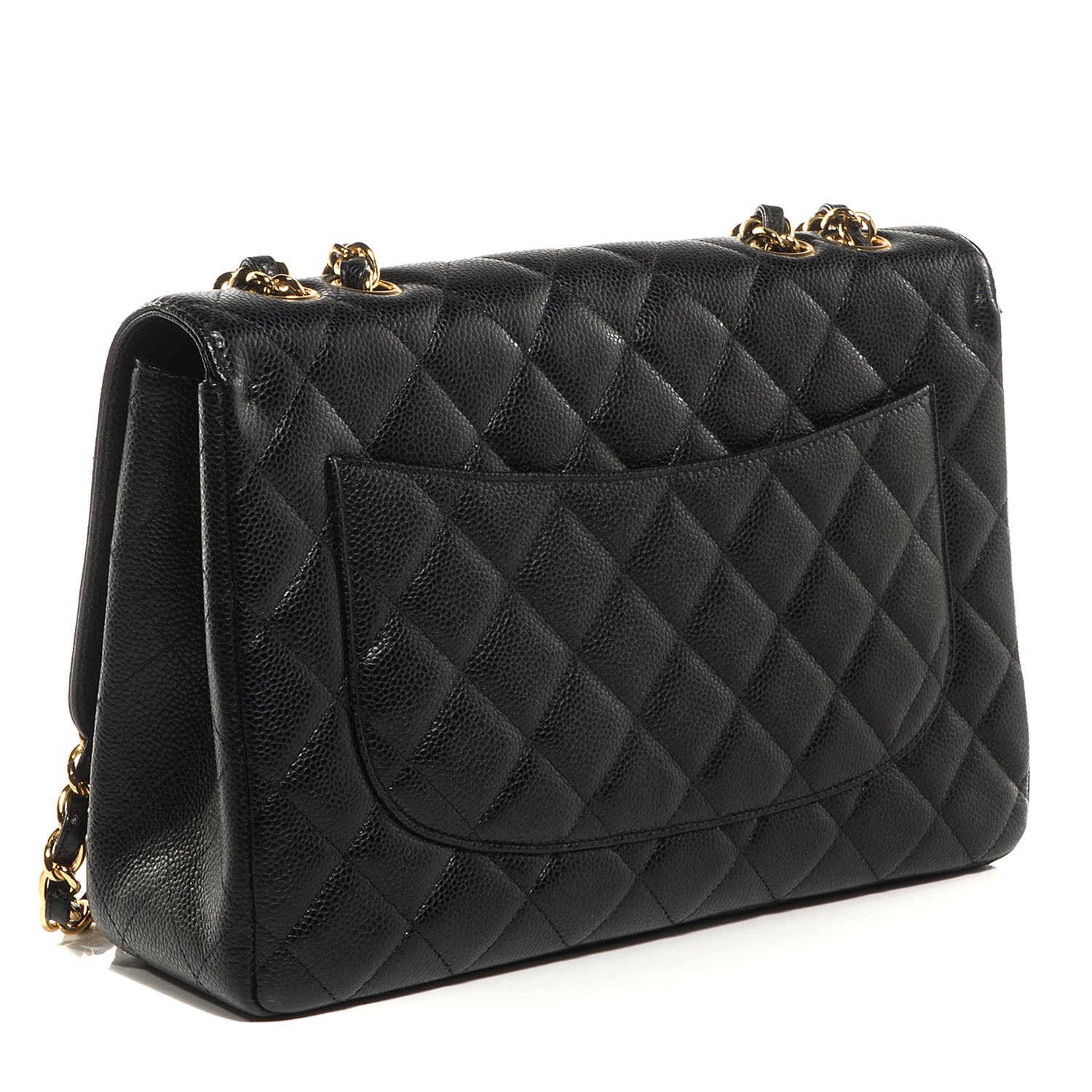 Chanel Caviar Jumbo Single Flap Black 3 of 8