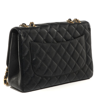 Chanel Caviar Jumbo Single Flap Black 3 of 8