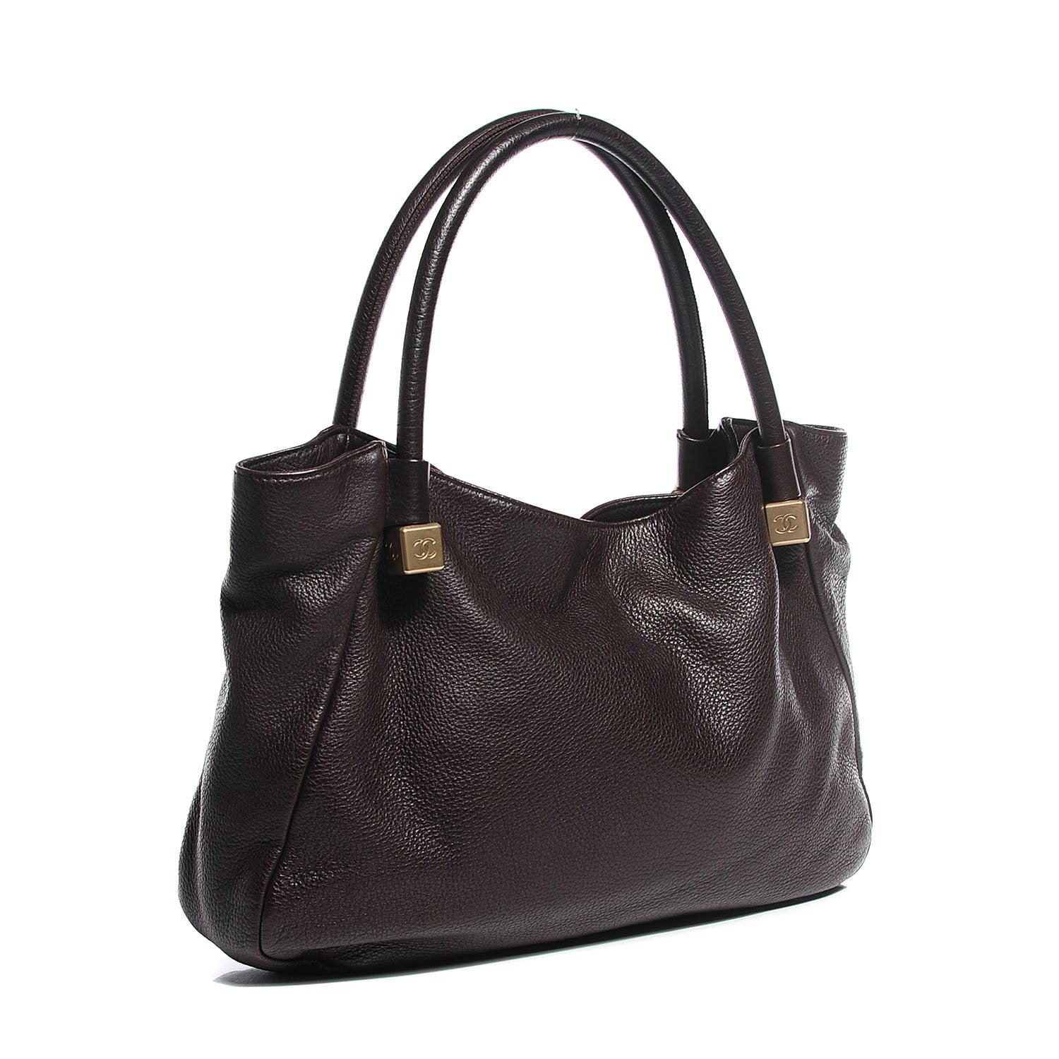 Chanel Deerskin Tote Brown 3 of 6