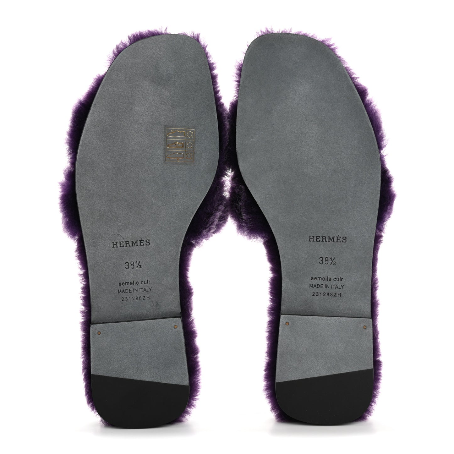 Woolskin Oran Sandals 38.5 Violet Fonce