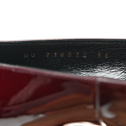 Saint Laurent Patent Severine Pumps 36 Deep 36 Bordeaux 7 of 8