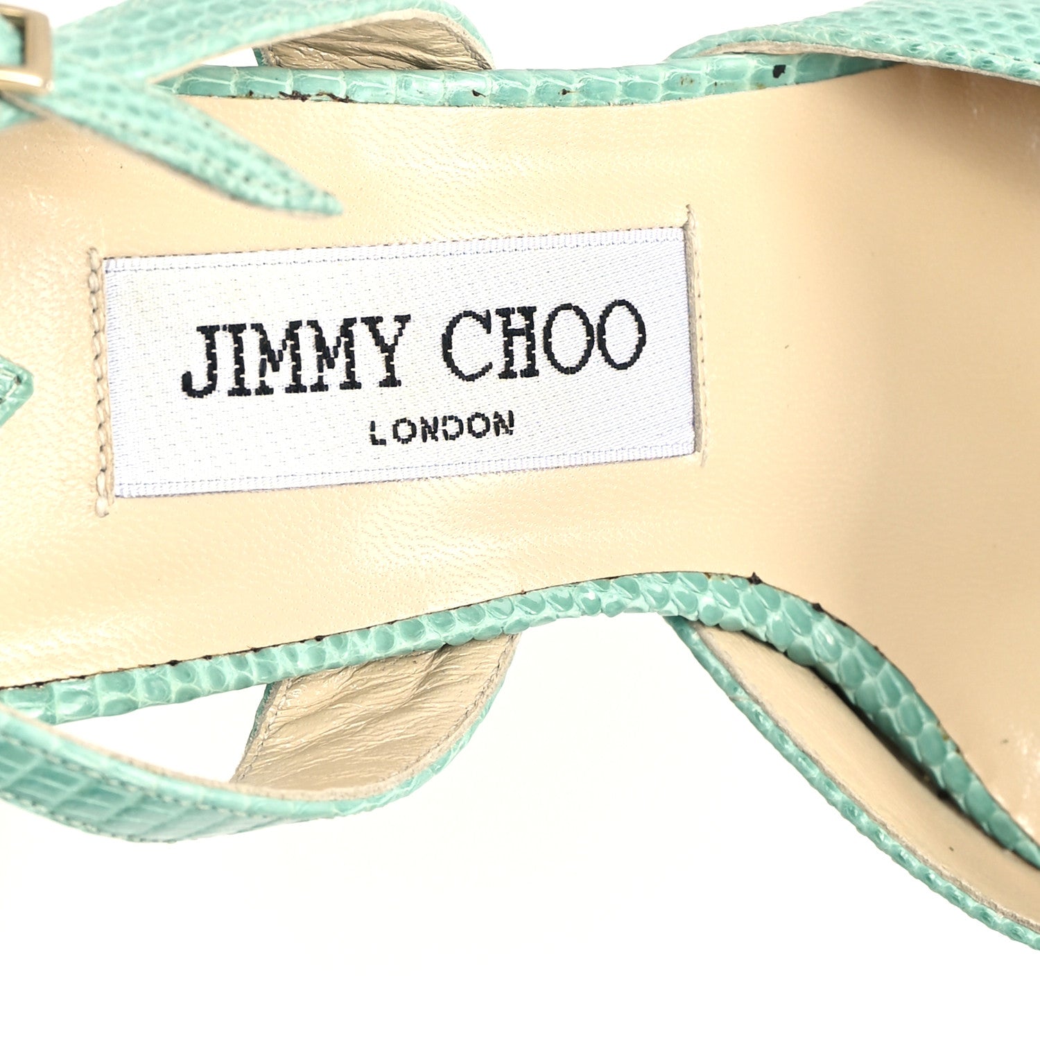 Jimmy Choo Calfskin Lizard Embossed Syria 85 Slingback Pumps 37 Amazon 8 of 10