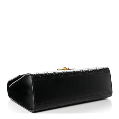 Gucci Guccissima Medium Padlock Shoulder Bag Black 4 of 14