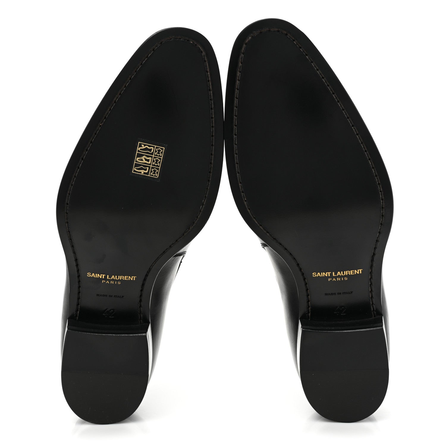 Saint Laurent Calfskin Wyatt 30 Jodhpur Boots 42 Black 5 of 15