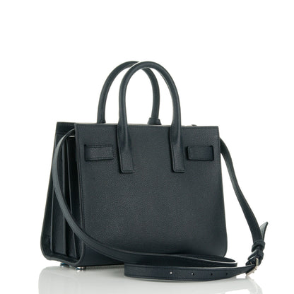 Saint Laurent Grained Calfskin Nano Sac De Jour Navy Blue 3 of 8
