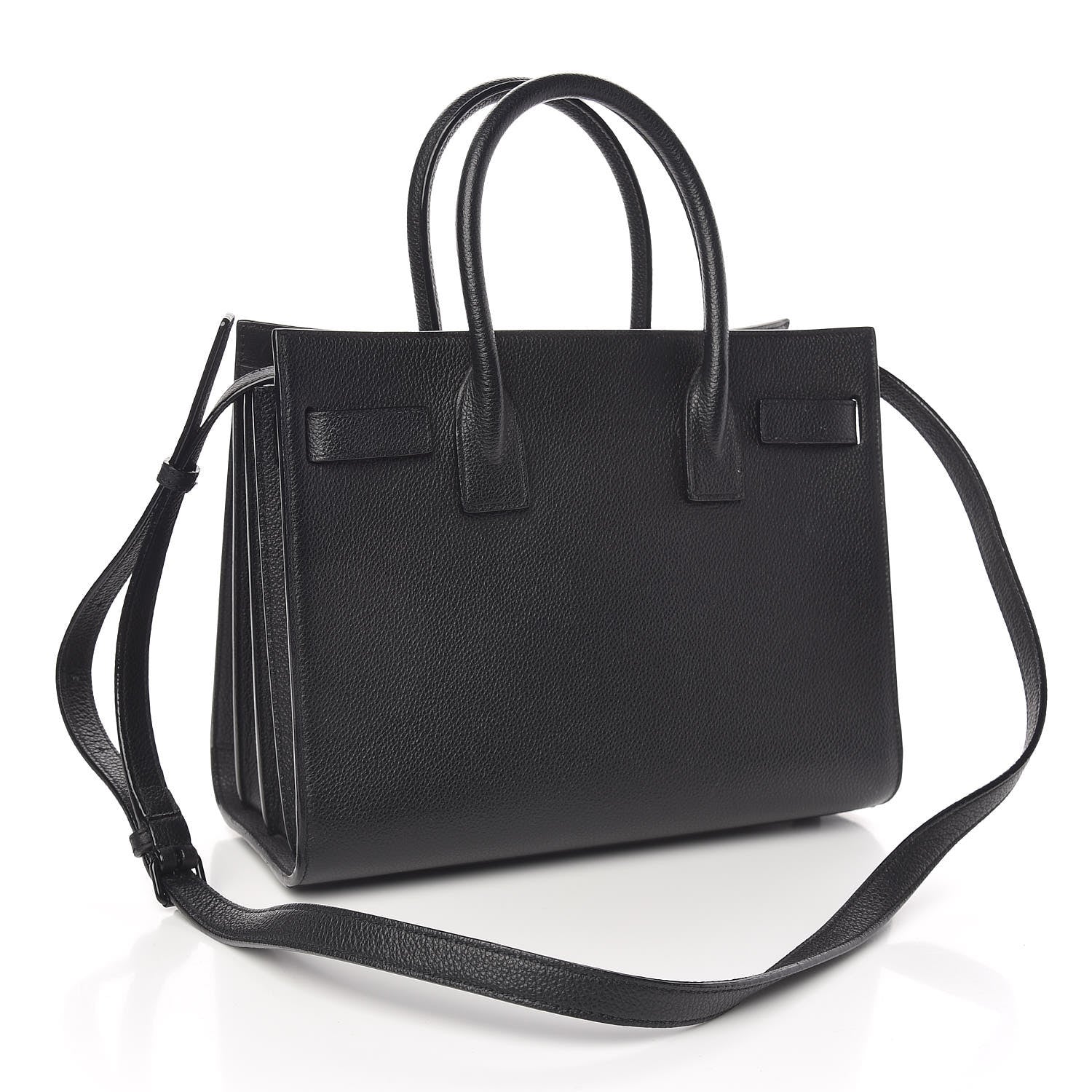 Saint Laurent Grained Calfskin Baby Sac De Jour Black 3 of 9