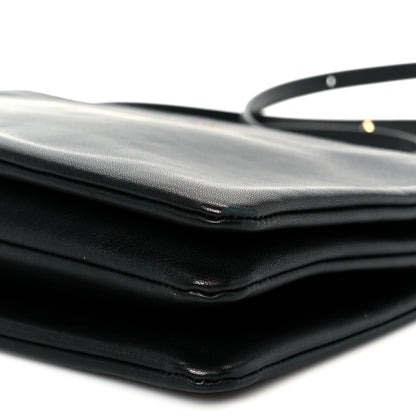 Celine Lambskin Large Trio Crossbody Bag Black 11 of 11