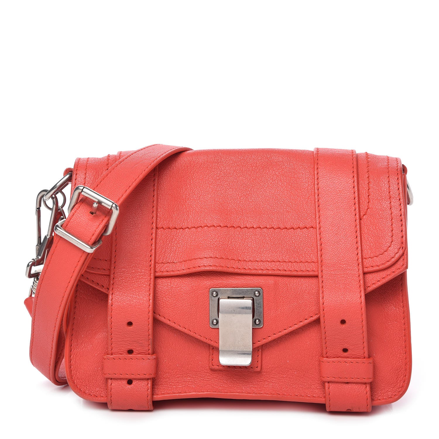 Proenza Schouler Lambskin PS1 Mini Pouch Messenger Bag Paprika 1 of 13