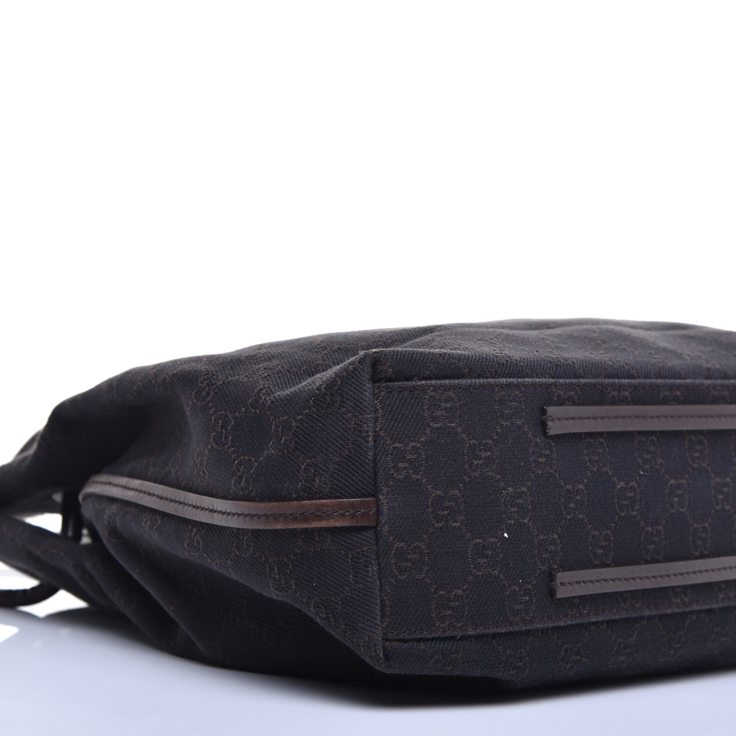 Denim Monogram Tote Dark Brown