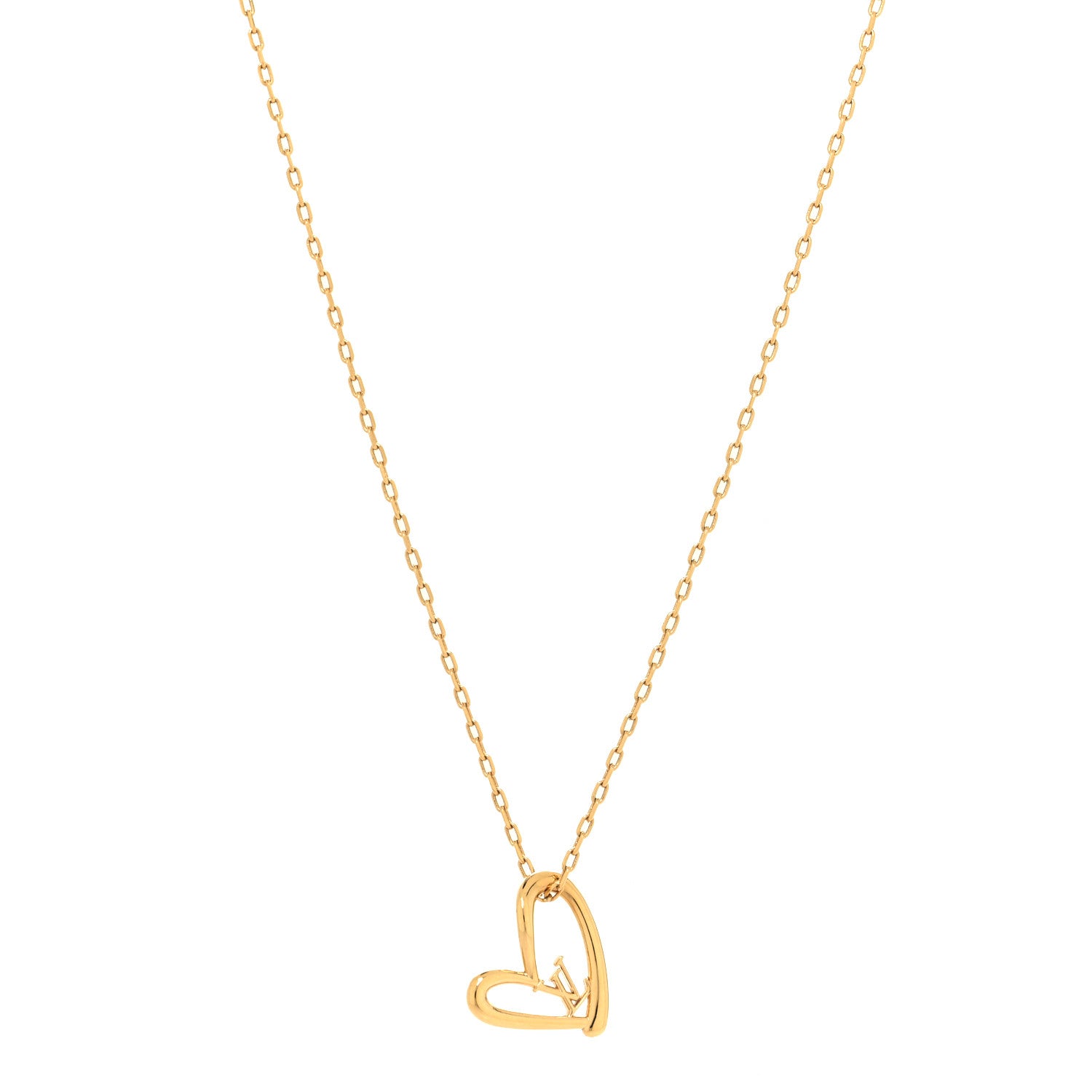 Louis Vuitton Metal Fall In Love Necklace 1 of 6
