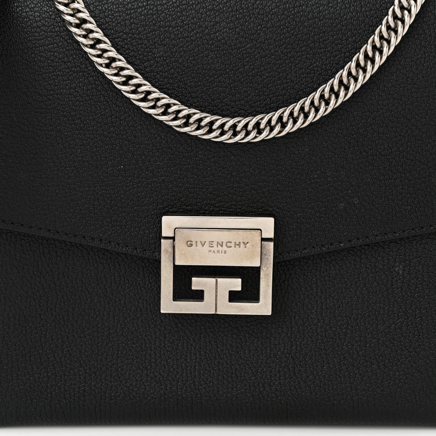 Sugar Goatskin Medium GV3 Shoulder Bag Black