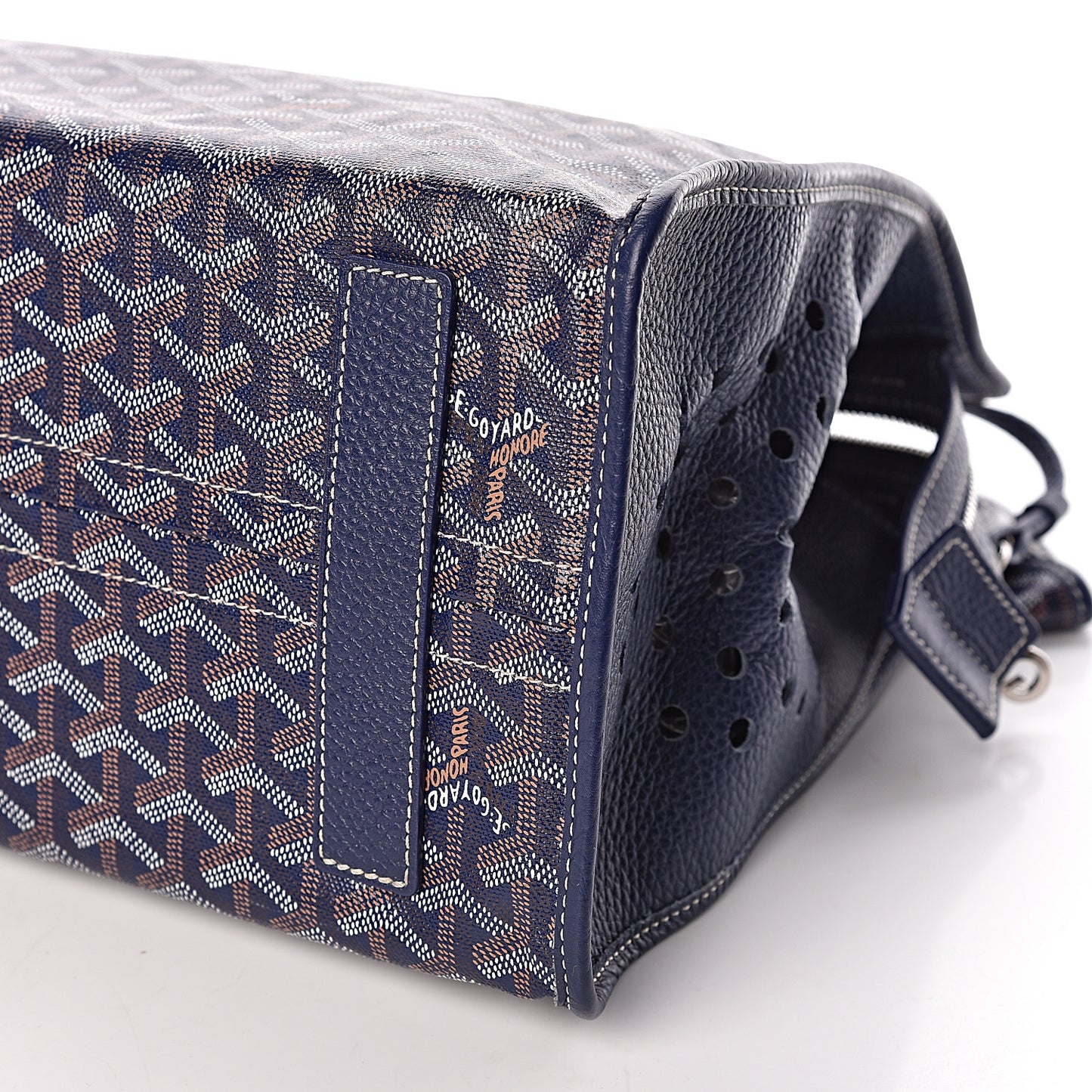 Goyardine Sac Hardy Pet Carrier PM Navy