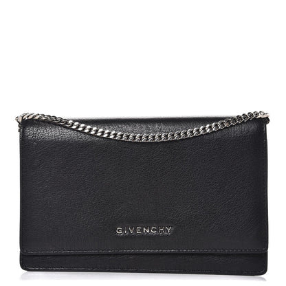 Givenchy Sugar Goatskin Pandora Chain Wallet Black 1 of 9