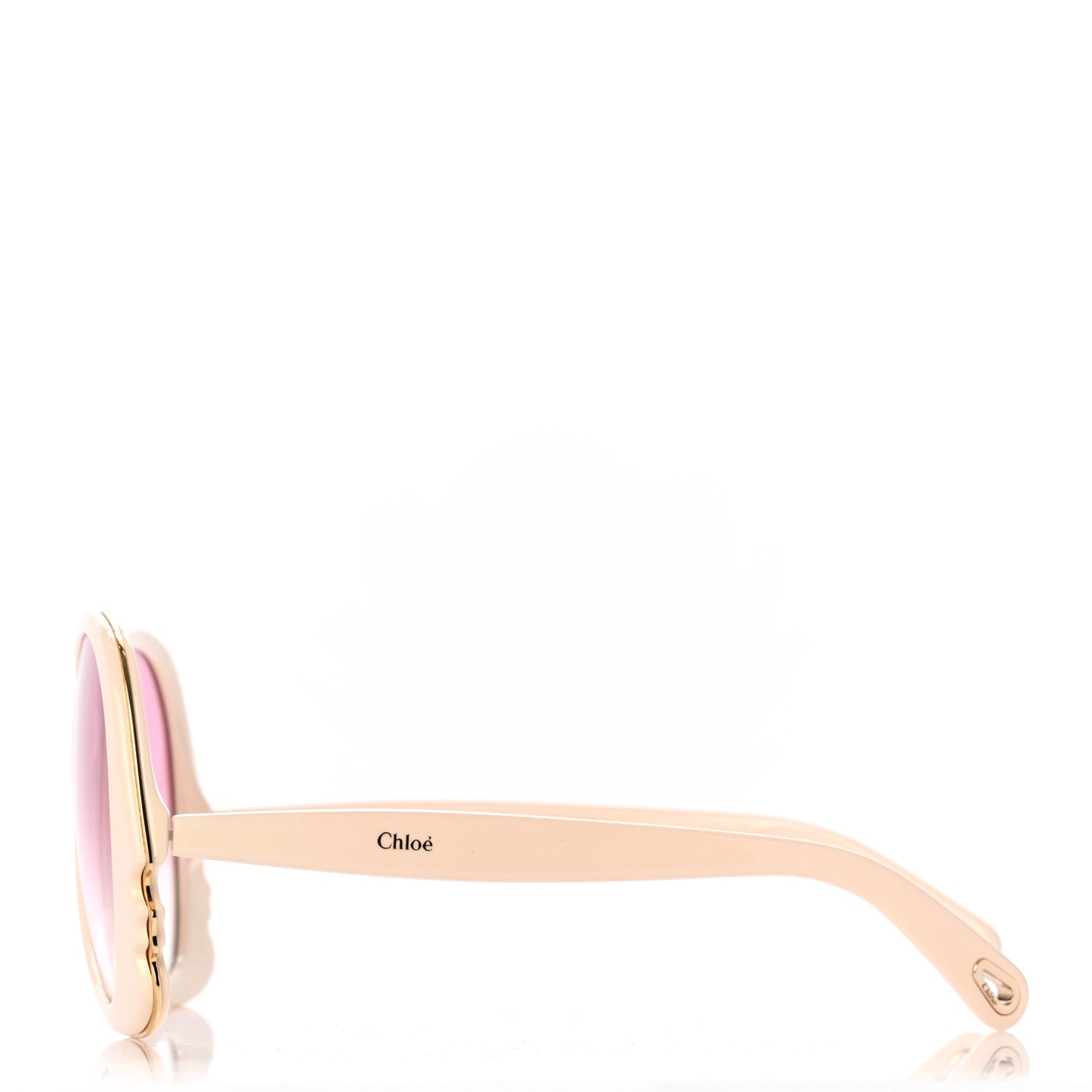 Oversized Filipine Sunglasses CE763S Cream Pink