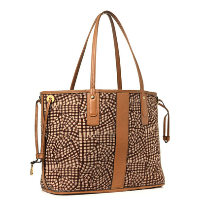 MCM Visetos Medium Liz Reversible Shopper Tote Cognac 14 of 21