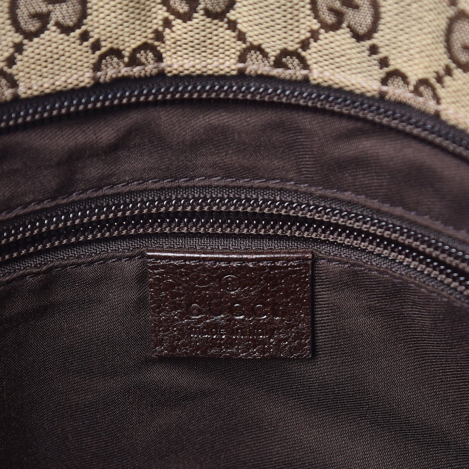 Gucci Monogram Web Medium Flat Messenger Bag Brown 6 of 10