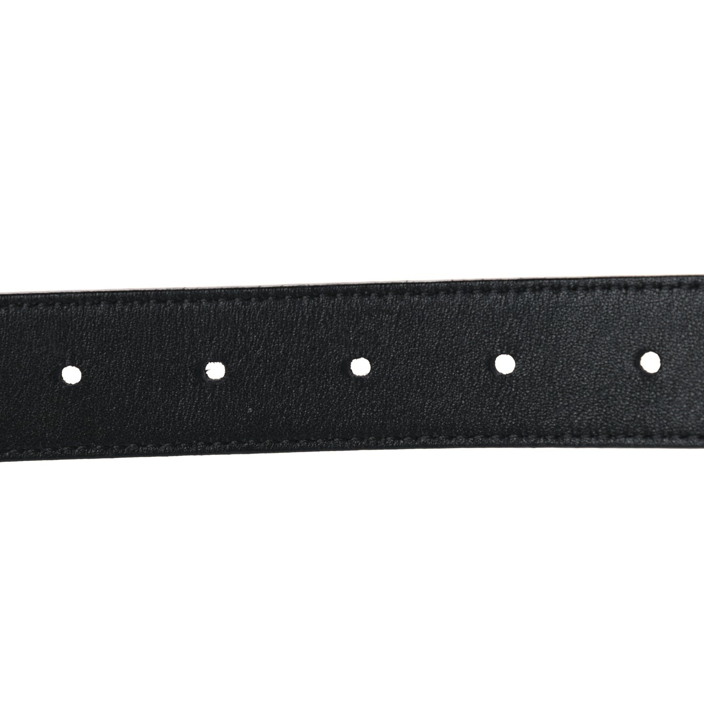 Vitello Monster Eyes Buckle Belt Black