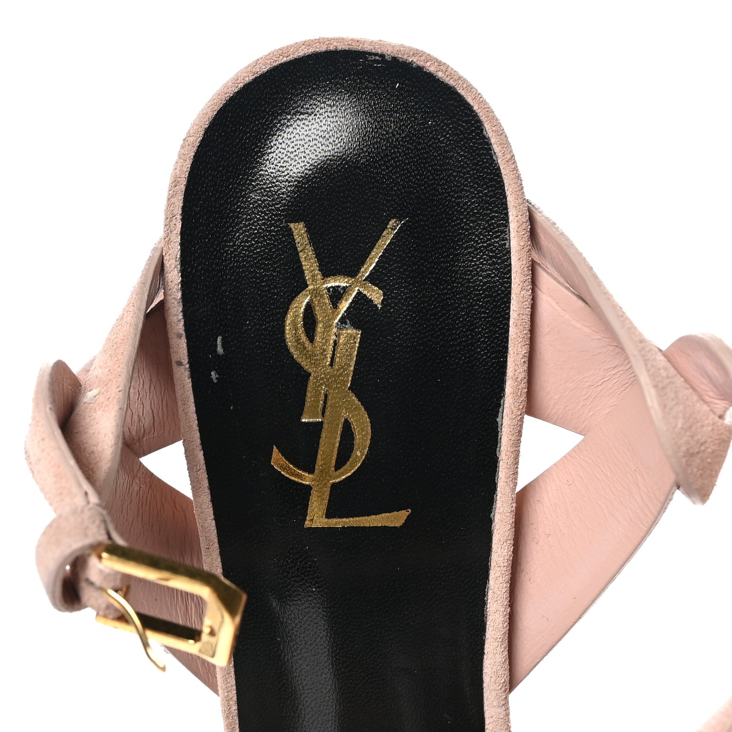 Suede Tribute 75 Platform Sandals 39 Nude Powder