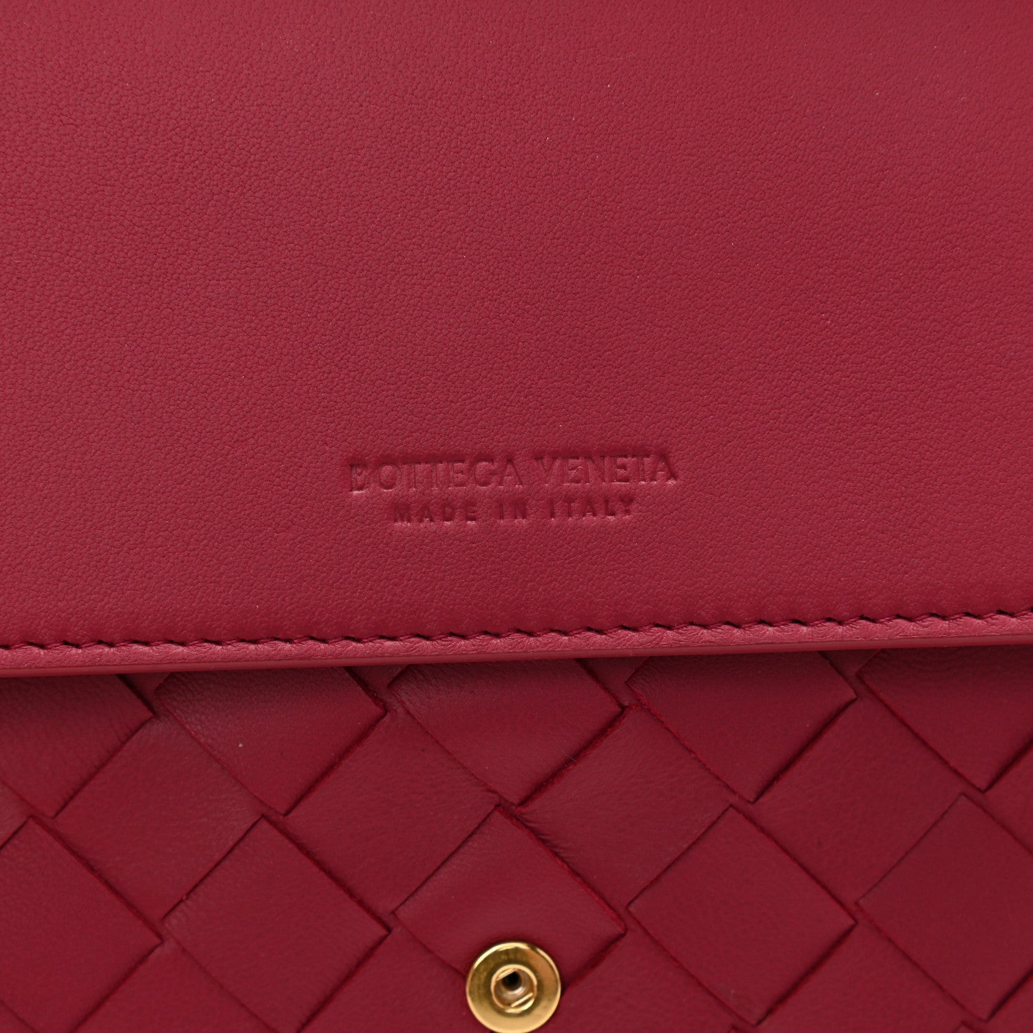 Bottega Veneta Nappa Intrecciato Flap Crossbody Amaranto 8 of 13
