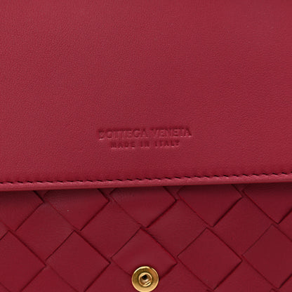 Bottega Veneta Nappa Intrecciato Flap Crossbody Amaranto 8 of 13