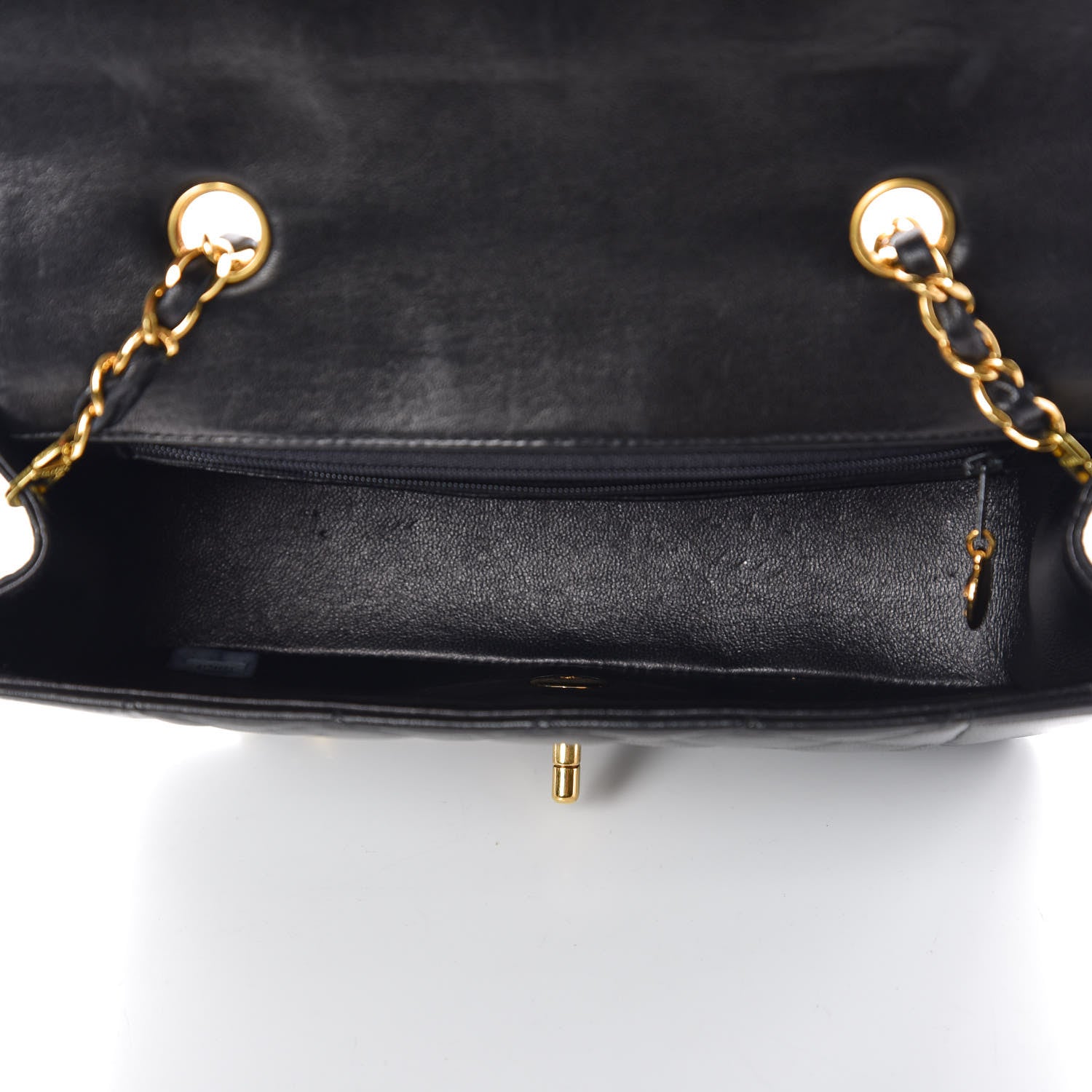 Chanel Lambskin Quilted Small Single Flap Black 5 of 11