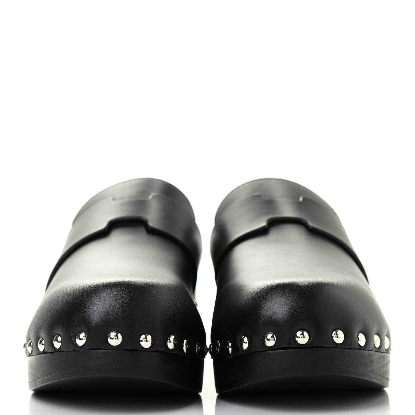 Calfskin Calya Mules 36 Black