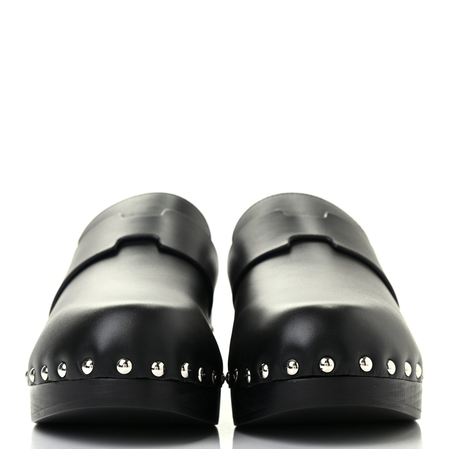 Hermes Calfskin Calya Mules 36 Black 2 of 8