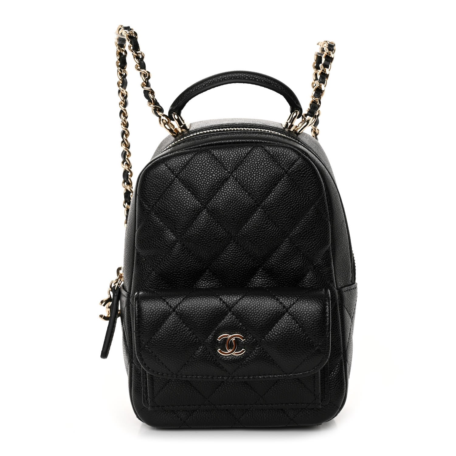 Chanel Caviar Quilted CC Mini Classic Backpack Black 1 of 10