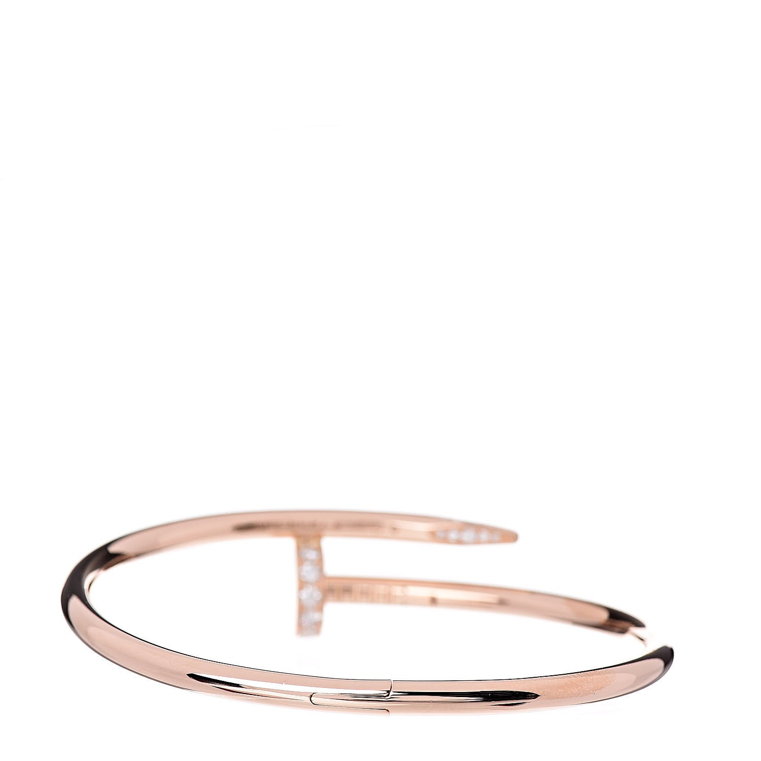 Cartier 18K Pink Gold Diamond Juste Un Clou Bracelet 16 3 of 5