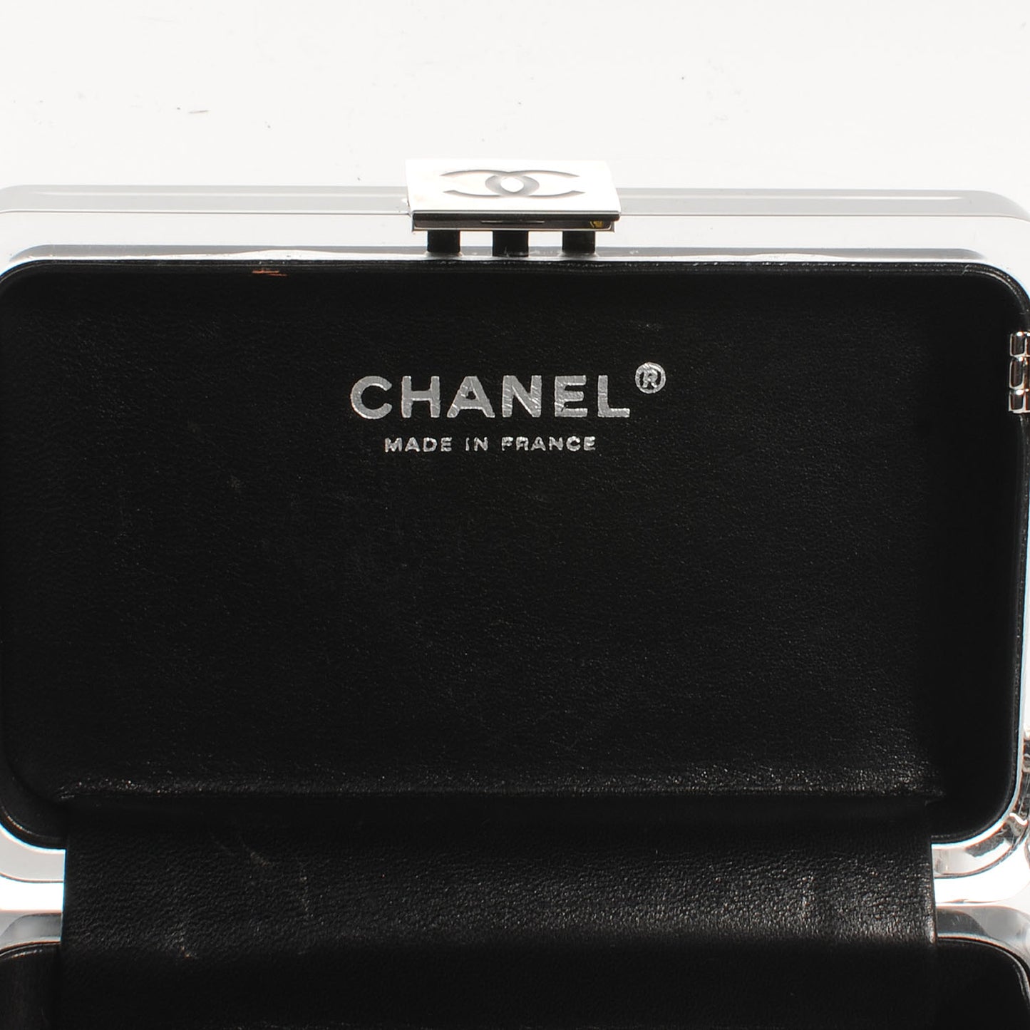 Lucite Wristlet Black Transparent