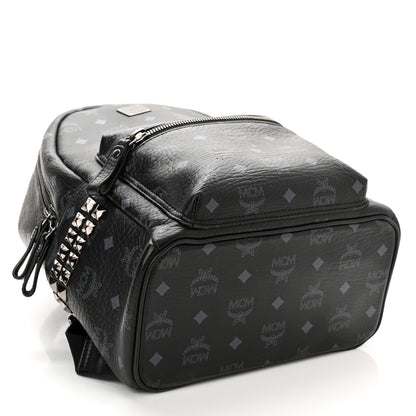 MCM Visetos Small Side Stud Stark Backpack Black 4 of 11