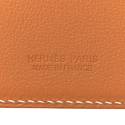 Hermes Swift Stitched Elephant MagSafe Card Holder Gold 5 of 7