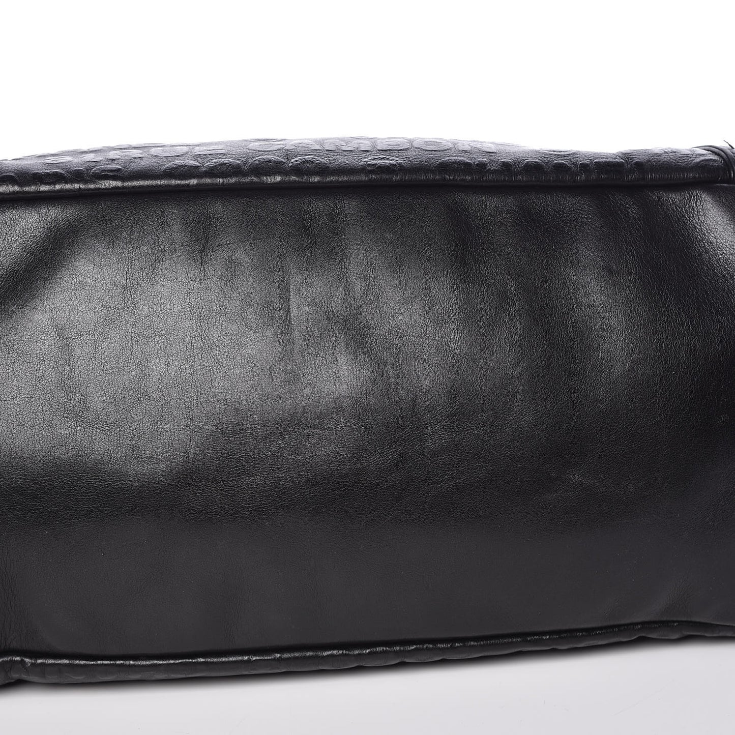 Calfskin Embossed Unlimited Large Tote Black