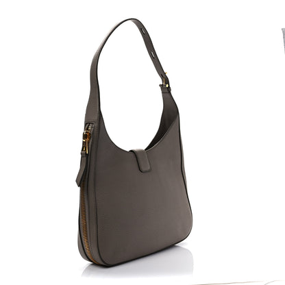 Tom Ford Grained Calfskin Tara Hobo Grey 3 of 10