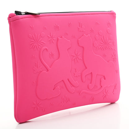 Hermes Neoprene Neobain Les Leopards Rose Blogger 3 of 6
