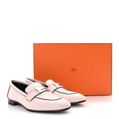 Hermes Calfskin Womens Paris Loafers 36 Rose Petale 10 of 10